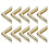 100 pièces protecteurs d'angle dorés pour livres 14x14x2.2mm 16