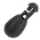 Perles connectrices pour carpe, ABS, noir, taille grande 8