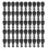 Perles connectrices pour carpe, ABS, noir, taille grande 15