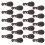 Perline in ABS Fermacarpa Connettore Marrone Grande 1