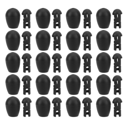 Perline ABS Stopper per carpa da match - Nero Piccolo 1