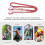 Longe d'escalade en polyamide 80 cm rouge 22 kN 6