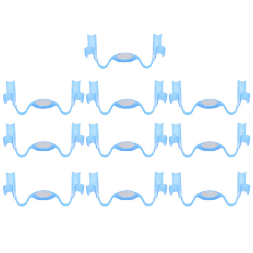 10 pezzi, retrattore delle guance a forma M, apribocca blu 1