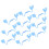 10 pezzi, retrattore delle guance a forma M, apribocca blu 14