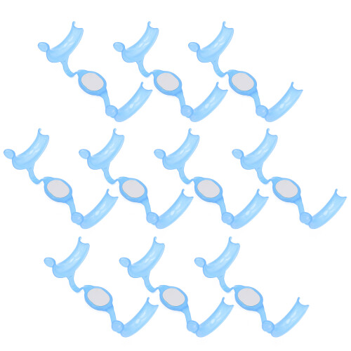 10 pezzi, retrattore delle guance a forma M, apribocca blu
