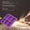 Stampo Originality da 6 celle rettangolare viola 11