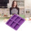 Stampo Originality da 6 celle rettangolare viola 1