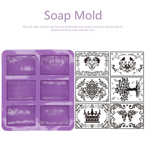Stampo Originality da 6 celle rettangolare viola 2