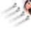 4 pezzi di barrette per capelli bianche 5,5x1,8 cm senza pieghe 9