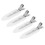 4 pezzi di barrette per capelli bianche 5,5x1,8 cm senza pieghe 16