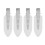 4 pezzi di barrette per capelli bianche 5,5x1,8 cm senza pieghe 2
