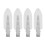 4 pezzi di barrette per capelli bianche 5,5x1,8 cm senza pieghe 13