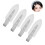 4 pezzi di barrette per capelli bianche 5,5x1,8 cm senza pieghe 12