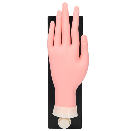 Modèle de main pour nail art en silicone+ABS 26,58,8 cm Nude 1