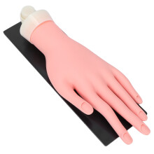 ModĂšle de main pour nail art en silicone+ABS 26,58,8 cm Nude