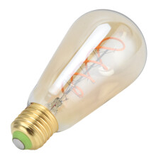 ST64 4W E27 14x6,5x6,5 cm Lampadina dorata a filamento 220V