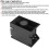 BackUp klaxon 30W 12-24V noir 112dB ThreeSwitch 6