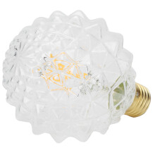 Lampadina a filamento G95, 4W, 13,59,59,5 cm, attacco E27, luce calda