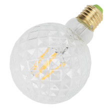 Bulbo in vetro G95 LED da 4 W E27 13x10x10 cm Luce calda