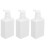 3 flacons-pompes blancs de 150 ml, 127  55 mm, kit de voyage 14