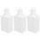 3 flacons-pompes blancs de 150 ml, 127  55 mm, kit de voyage 16