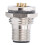M12FP4 4A prise étanche 1613.5mm nickel 8