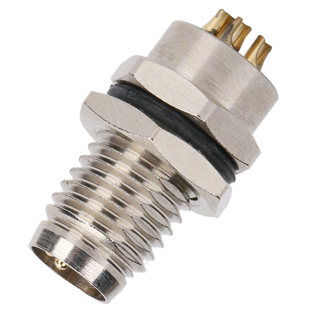 M8fp4 Needle Socket 4Pin M8 Connector Ip67 Back Board Mounted Epoxy Resin Sealing 7891322618195