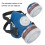 Modèle 3406001 Demi-masque à gaz en caoutchouc 11