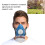 Modèle 3406001 Demi-masque à gaz en caoutchouc 12