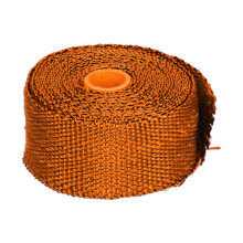 Avvolgimento termico per scarico in fibra di vetro da 5 m, 50 mm x 1,5 mm, arancione