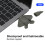 Poupée combattante de dessin animé grise clé USB 64 Go ABS 4