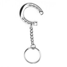 Portachiavi a ferro di cavallo con morso snaffle, in alluminio, 8,5  3,5 cm