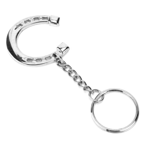 Porte-clés en forme de mors à fer à cheval 8,53,5 cm aluminium 1