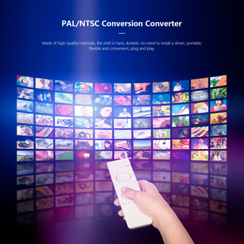 Convertitore HD da PAL a NTSC Bianco ABS RCA Ingresso/Uscita 2
