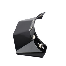 Visiera universale a 5 chiusure a scatto per casco aperto 22x14x5 cm nero
