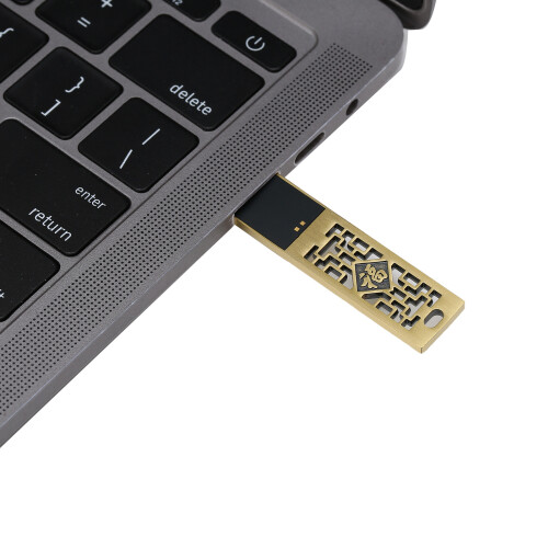 Clé USB métallique USB 2.0 64 Go Étanche et compacte 2
