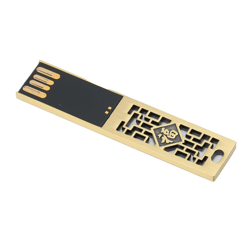 Clé USB métallique USB 2.0 64 Go Étanche et compacte