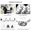 Peluche bianco e nero da appendere per neonati 40x30 cm 9