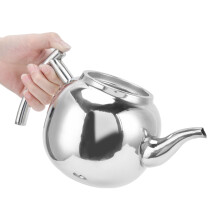 Petite théière de 800 ml avec filtre, argent pour induction