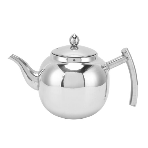 Petite théière de 800 ml avec filtre, argent pour induction 1