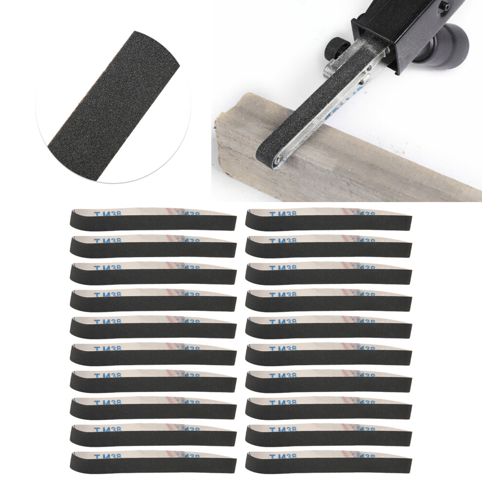 20Pcs Sanding Belt Abrasive Sandpaper Rolls Mental Grinding Polishing Burring Tool40# 6921322626881