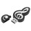 Clé USB Black Note de 32 Go en plastique compact 14