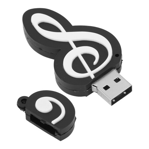 Chiavetta USB nera da 64 GB compatta regalo carino 2