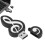 Clé USB Black Note de 32 Go en plastique compact 5