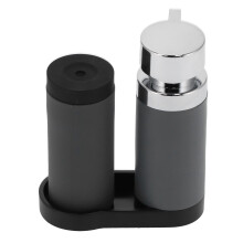 2 pezzi di dosatori di sapone, 240 ml ciascuno, 18x6 cm, silicone