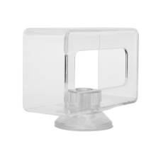 Fish Food Feeding Ring Antifloating Transparent Acrylic Fish Ring Feeder Aquarium for Fish(S 6x10x4cm )