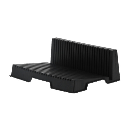 Antistat 46oz Staffa a L per rack PCB 25x20,5x9 cm Nero