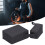 Custodia per sigarette in PU nera a righe 10,4x6x3 cm 11