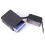 Custodia per sigarette in PU nera a righe 10,4x6x3 cm 15