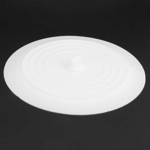 Bouchon d'évier en silicone 71 g blanc 15,4 cm / 6,1 po 2